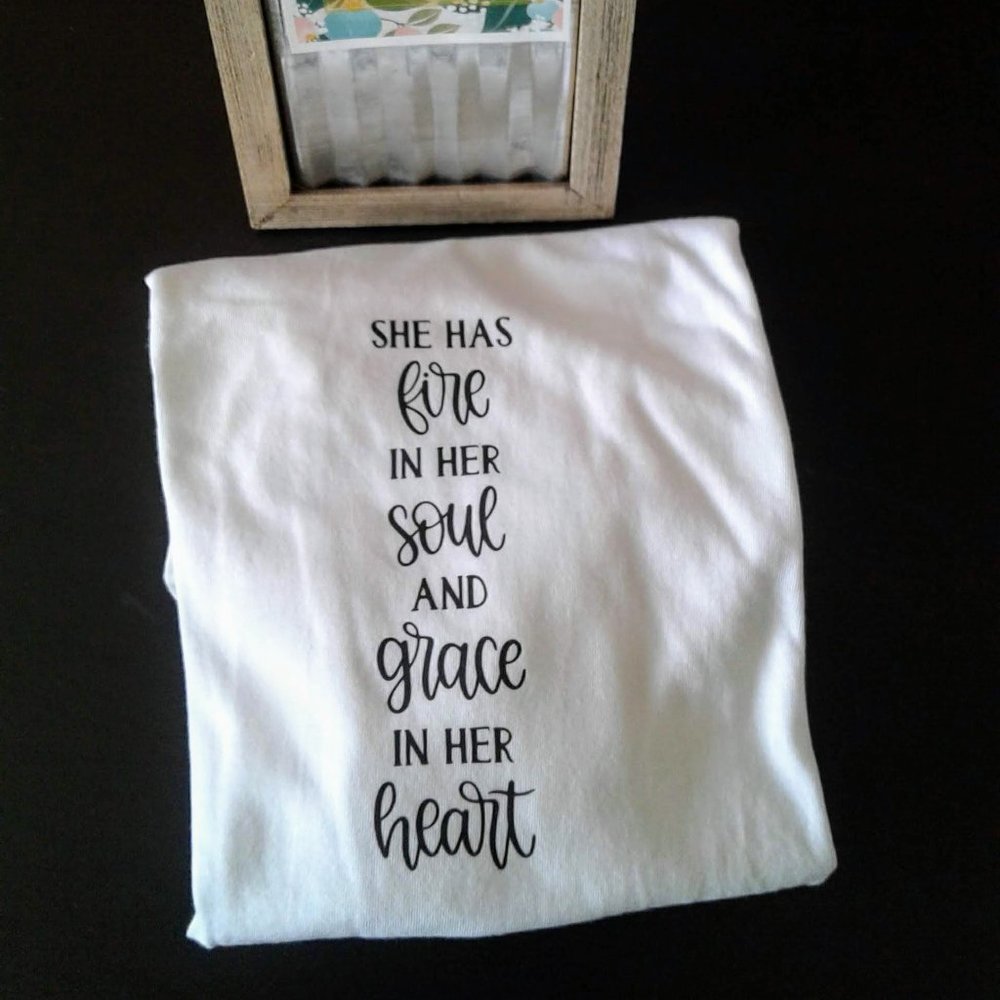Handmade "She Has Grace" T-shirt